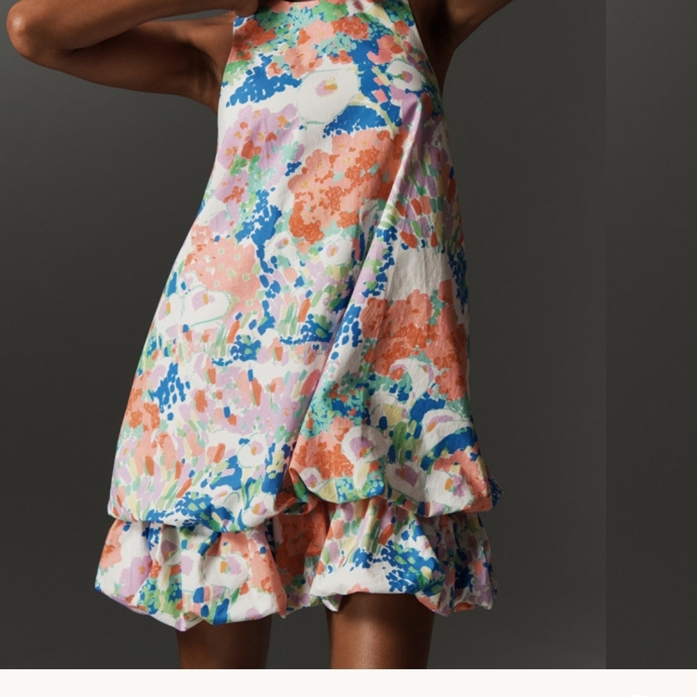 Floral Halter Dress - Picture 2 of 6